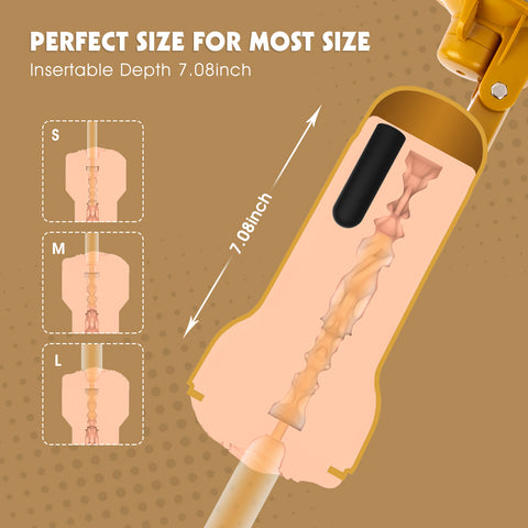 Chisa Ella Realistic Vibrating Vagina Cup - Masturbators and Strokers