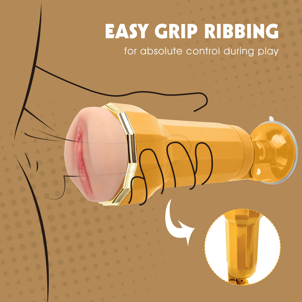Chisa Ella Realistic Vibrating Vagina Cup Masturbators and Strokers
