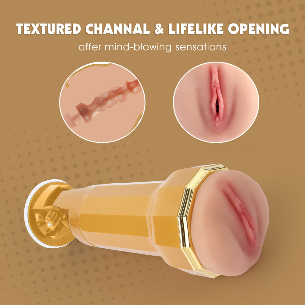 Chisa Ella Realistic Vibrating Vagina Cup Masturbators and Strokers
