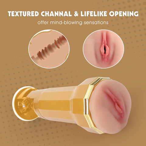 Chisa Lara Realistic Vagina Vibrating Cup - Masturbators and Strokers