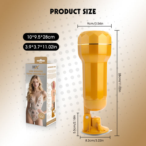 Chisa Lara Realistic Vagina Vibrating Cup - Masturbators and Strokers