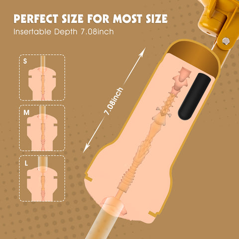 Chisa Tara Realistic Vagina Vibrating Cup - Masturbators and Strokers