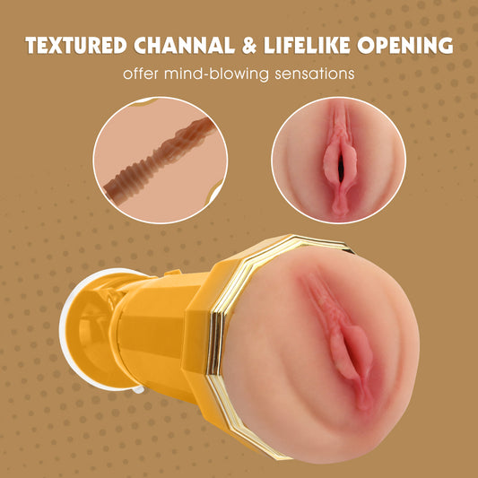 Chisa Tara Realistic Vagina Vibrating Cup {% if variant != 'Default Title' and variant != blank %} {% endif %} Masturbators and Strokers