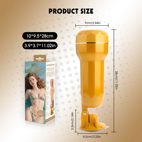 Chisa Abbie Realistic Vagina Vibrating Cup - Masturbators and Strokers