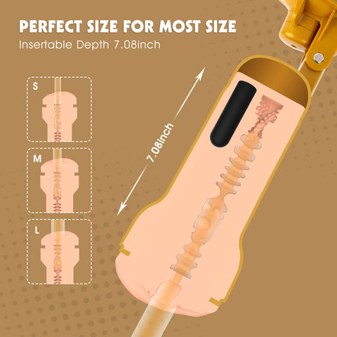 Chisa Abbie Realistic Vagina Vibrating Cup - Masturbators and Strokers