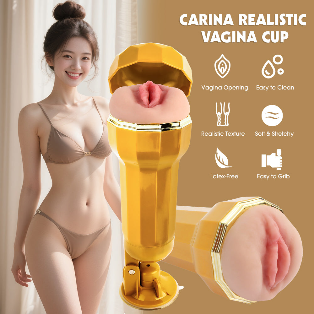 Chisa Carina Realistic Vagina Vibrating Cup Default Title Masturbators and Strokers