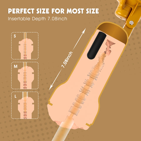 Chisa Carina Realistic Vagina Vibrating Cup - Masturbators and Strokers