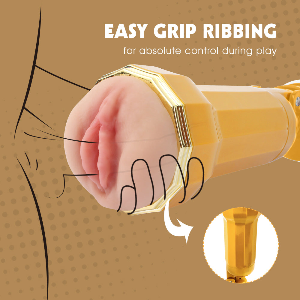 Chisa Carina Realistic Vagina Vibrating Cup Masturbators and Strokers