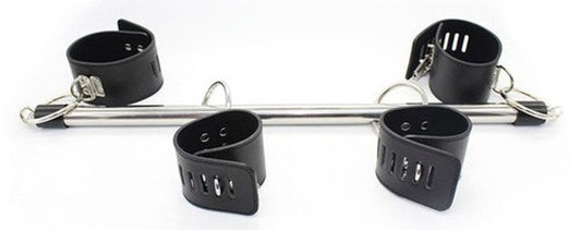 Locking Wrist and Ankle Spreader Bar with Cuffs - Spreaders and Hangers