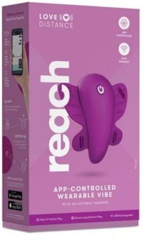 Love Distance Reach - Wearable Vibrator for Unforgettable Pleasure - Clit Ticklers and Pulsators