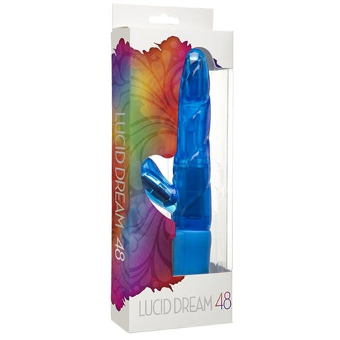Doc Johnson Lucid Dream No. 48 Rabbit Vibrator Squirmy Blue - Rabbit Vibrators