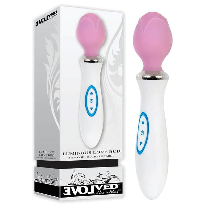 Luminous Love Bud Rechargeable Vibrating Body Wand Waterproof Vibrators