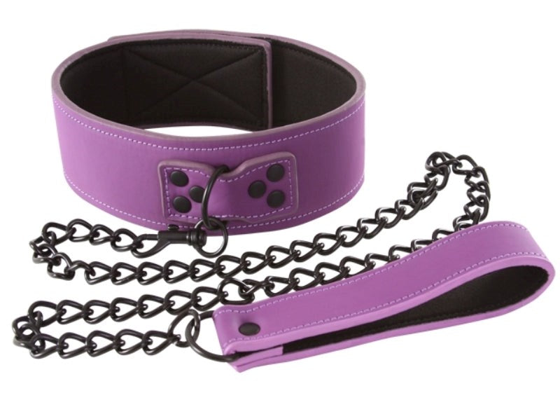 Lust Bondage Collar Purple by NS Novelties Collars and Leads