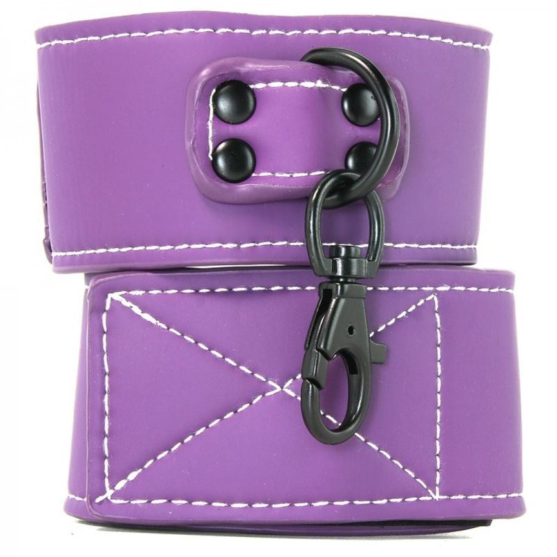 NS Novelties Lust Bondage Wrist Cuff Purple Collars And Cuffs