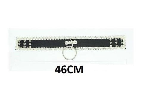 Lustful Studded and Laced Collar Heavy - Collars and Leads