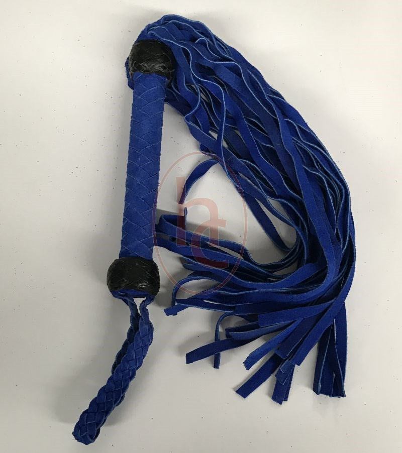 Madames Suede Flogger With Wrist Loop Whips And Crops