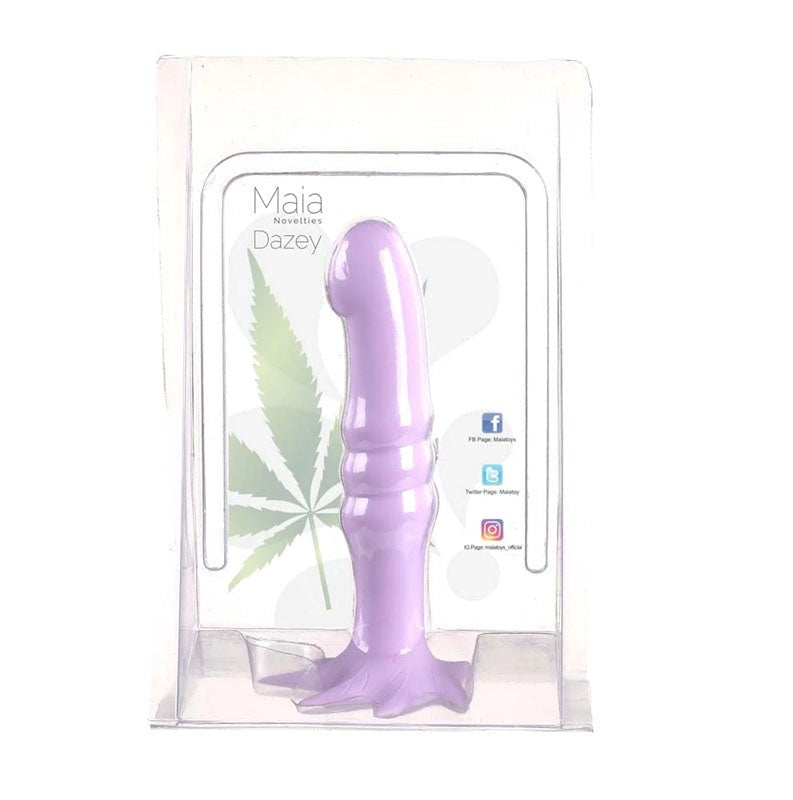 Maia DAZEY 420 Silicone Dildo - Purple Non-Realistic Dildos