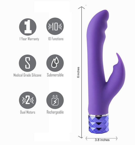 Maia Hailey - Dual Pleasure Massager for Discreet Indulgence - Rabbit Vibrators