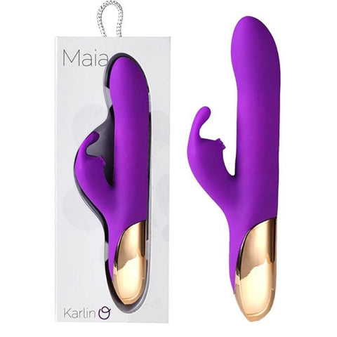 Maia Karlin Rechargeable Rabbit Vibe - 10 Pulsations, 4 Speeds, Triple-Action Bliss - Rabbit Vibrators