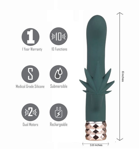 Maia Kusha Rabbit Vibe 420 - Unleash Pleasure with Dual Motors and USB Rechargeable - Rabbit Vibrators