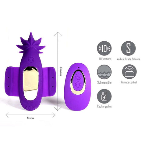 Maia Sativa 420 - Discreet Rechargeable Remote Panty Vibe for Pleasure-Filled Adventures - Remote Control Vibrators