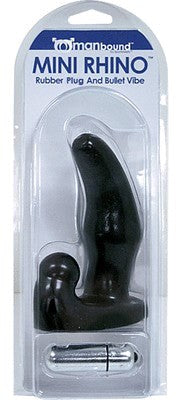 Manbound Mini Rhino Rubber Anal Plug And Bullet Prostate Toys