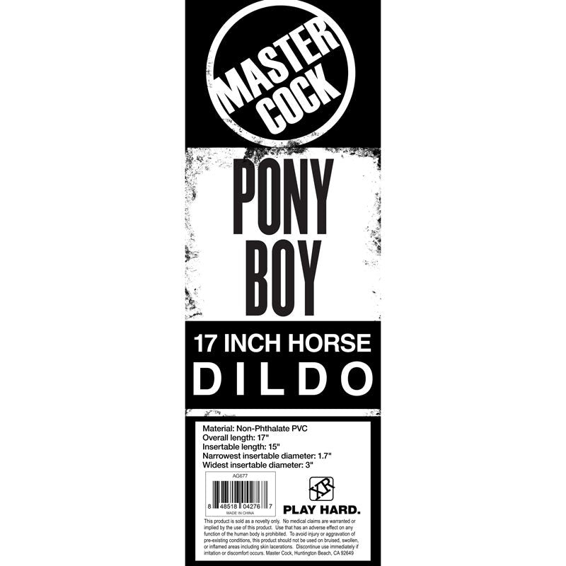 Master Cock Pony Boy Non-Realistic Dildos