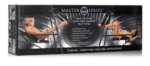 Master Series Throne - Luxurious Adjustable Sex Sling for Passionate Encounters - Sex Swings And Slings