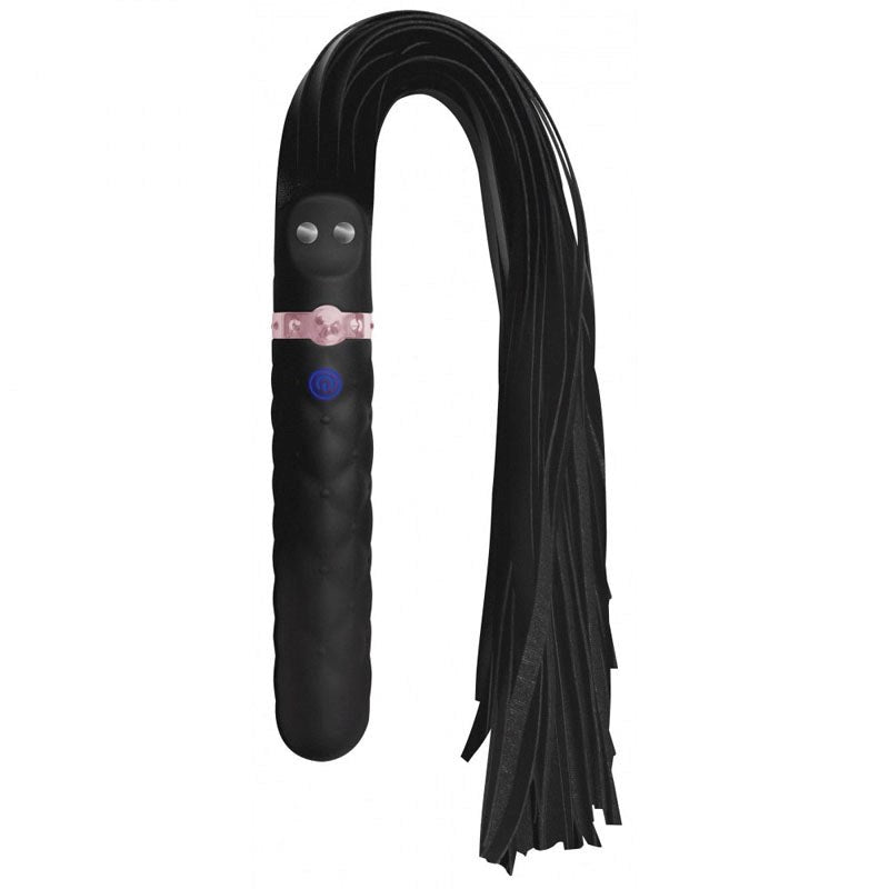 Master Series Vibra-Lasher 9X Vibrating Dildo Whips And Crops