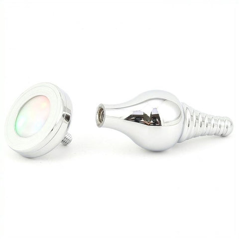 Metal Cusp Head Butt Plug Sparkler - Steel Sex Toys