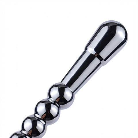 Metal Dildo Handle with Leather Whip - Whips And Crops