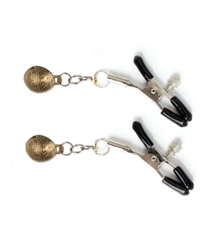 Metal Nipple Clamps with Bells Breast and Nipple Toys