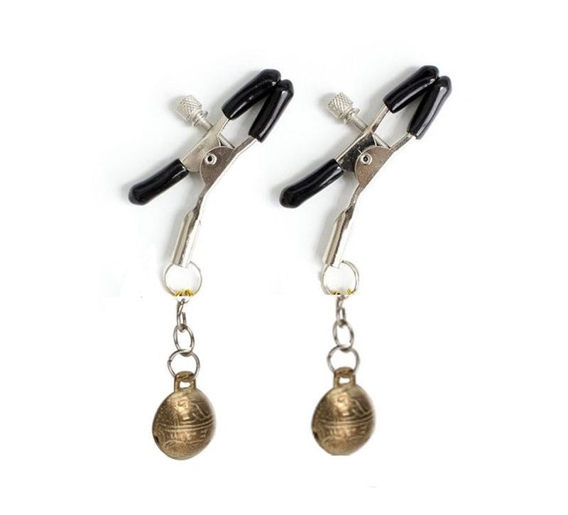 Metal Nipple Clamps with Bells Breast and Nipple Toys