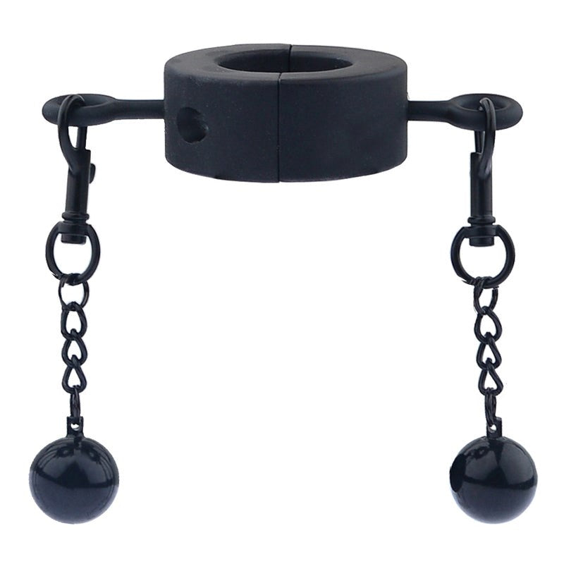 Metallic Testicle Stretcher Weights - 2 Balls Ball and Cock Toys