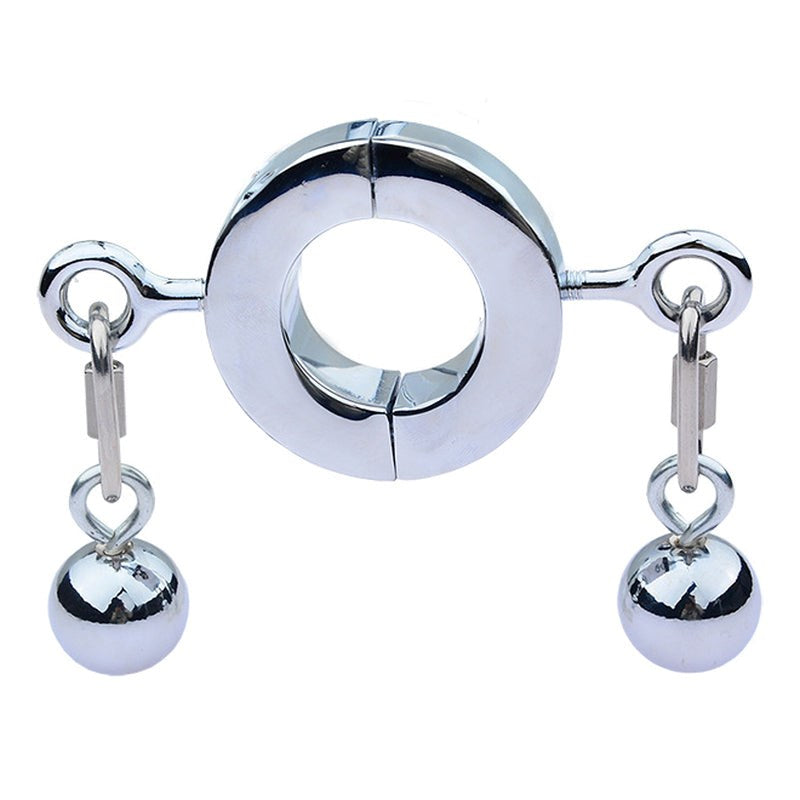 Metallic Testicle Stretcher Weights - 2 Balls Ball and Cock Toys