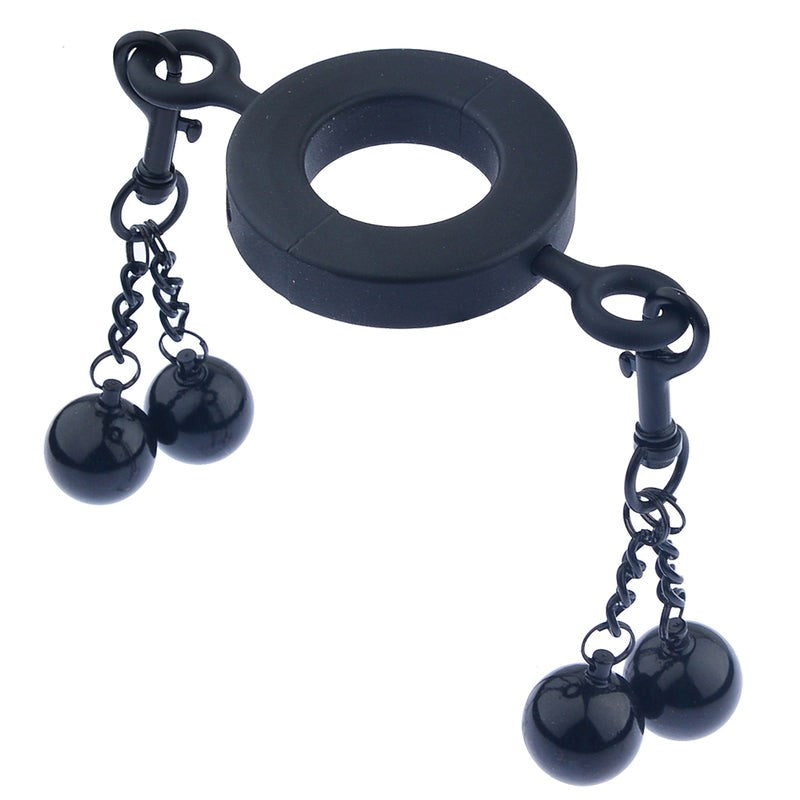 Metallic Testicle Stretcher Weights - 4 Balls Small Ball and Cock Toys