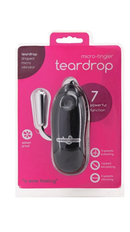 Micro Tingler Teardrop 7 Function Vibrator - Bullet Vibrators