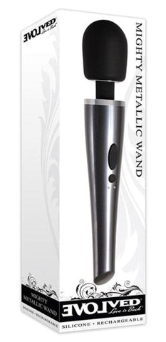 Evolved Mighty Metallic Pleasure Wand - 5-Year Warranty - Body Wands