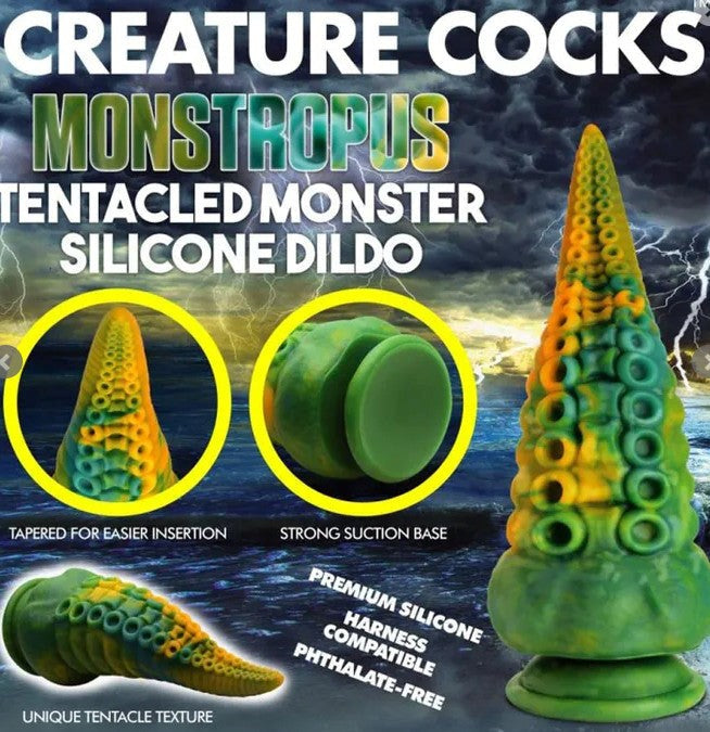 Monstropus Tentacled Monster Fantasy Silicone Dildo Non-Realistic Dildos