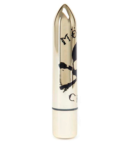 Motley Crue Classic Skull 10 Function Bullet Vibrator Gold - Personal Massagers