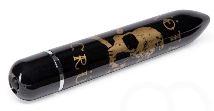 Motley Crue Classic Skull 7 Function Vibrator Black Waterproof Vibrators