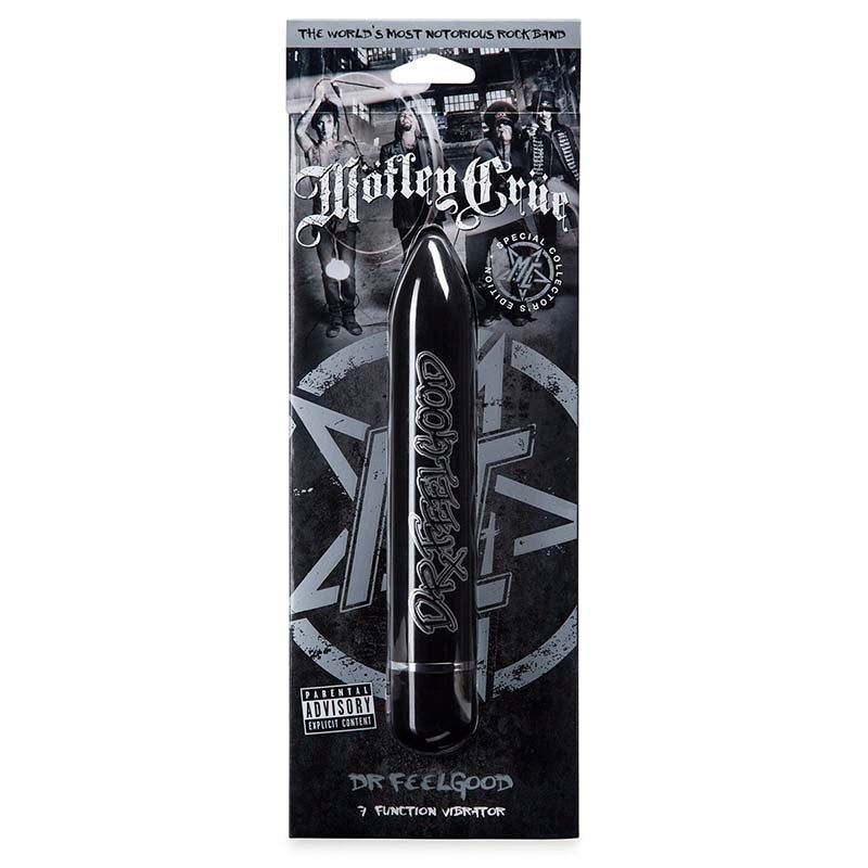 Motley Crue Dr Feelgood 7 Function Vibrator Black Bullet Vibrators