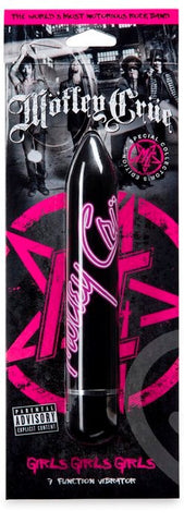 Motley Crue Girls Girls Girls 7 Function Vibrator Black - Bullet Vibrators