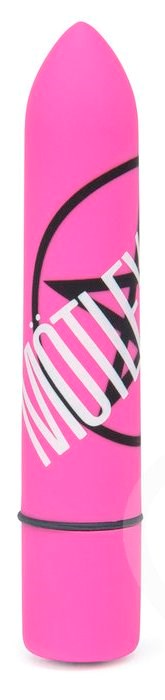 Motley Crue Shout at the Devil 10 Function Bullet Vibrator Pink - Waterproof Vibrators