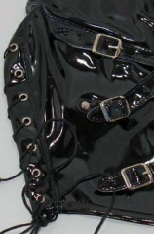 Multiplex Bondage Hood Faux Leather - Bondage Hoods