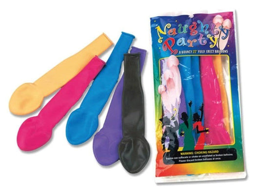 Naughty Party 22 inch Fully Erect Balloons 8pcs - Sex Games, Coupons and Tricks