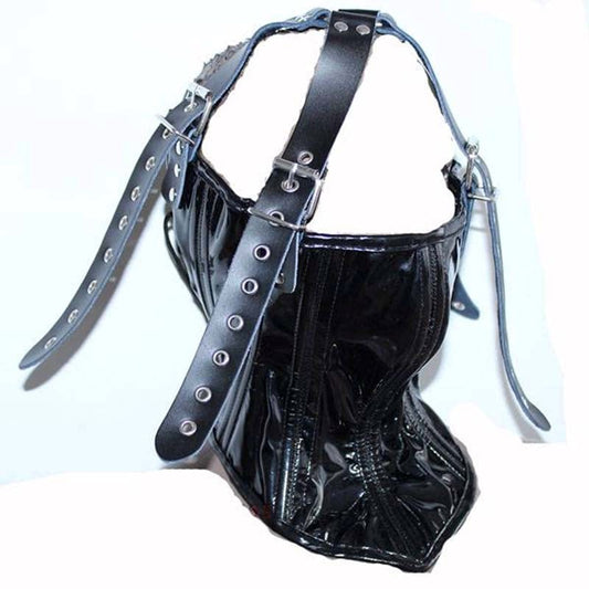Neck Corset Head Harness Leather Cuffs and Restraints