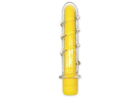 Neon Glass Vibrator Twirl Glass Sex Toys