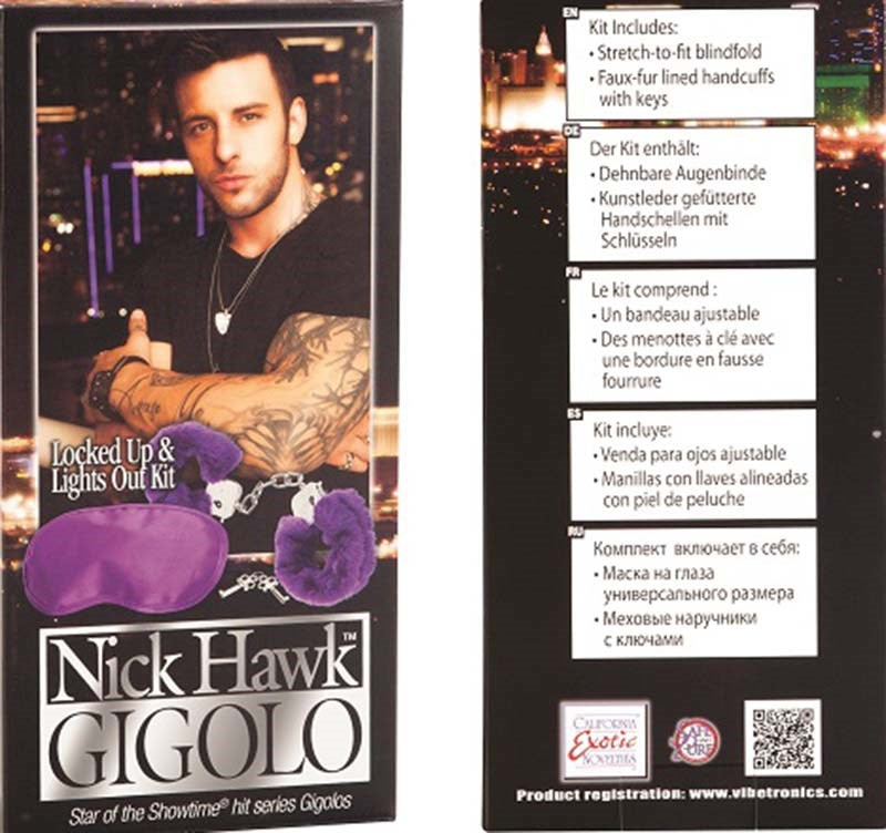 Nick Hawk GIGOLO Locked Up & Lights Out Kit Sex Kits