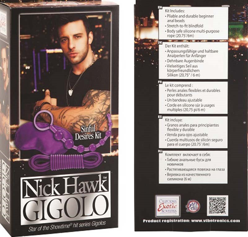 Nick Hawk GIGOLO Sinful Desires Kit Sex Kits